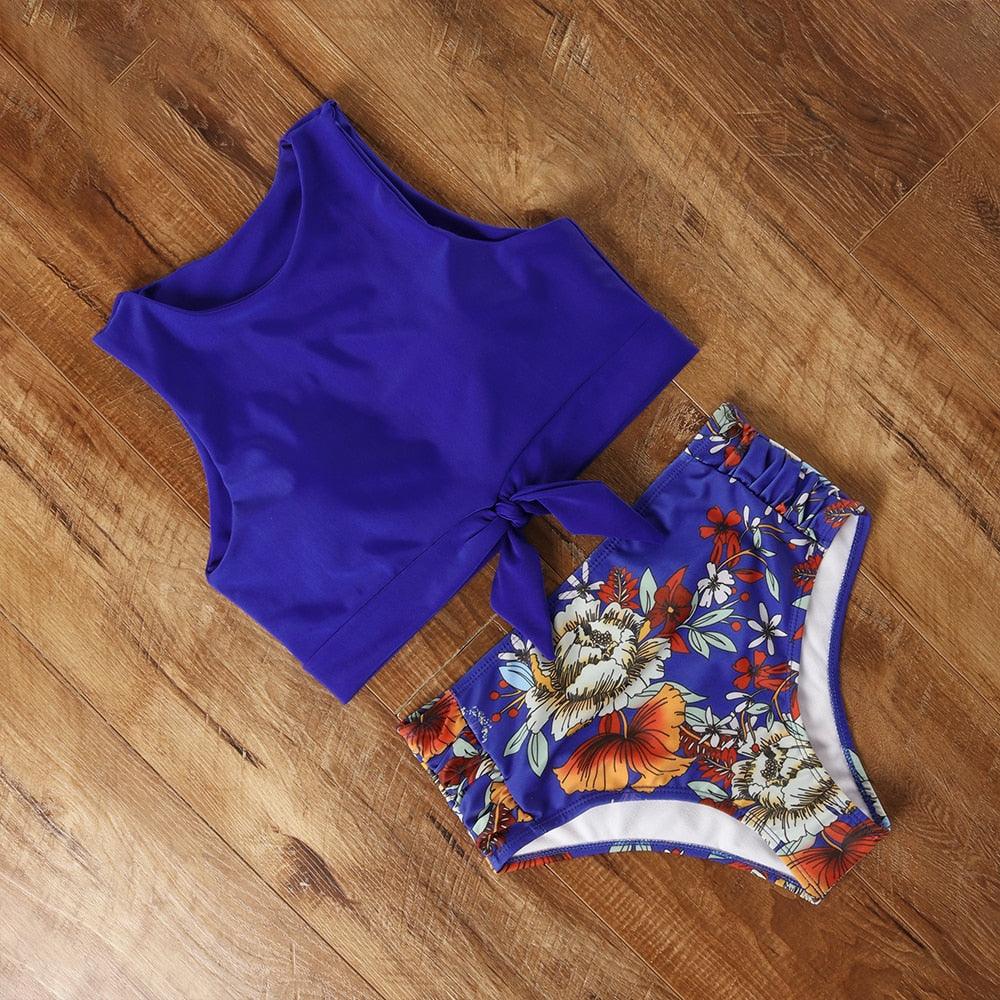 High Waist Swimsuit Bikini Push Up Swimwear