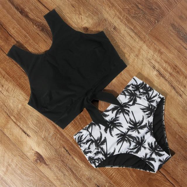 High Waist Swimsuit Bikini Push Up Swimwear