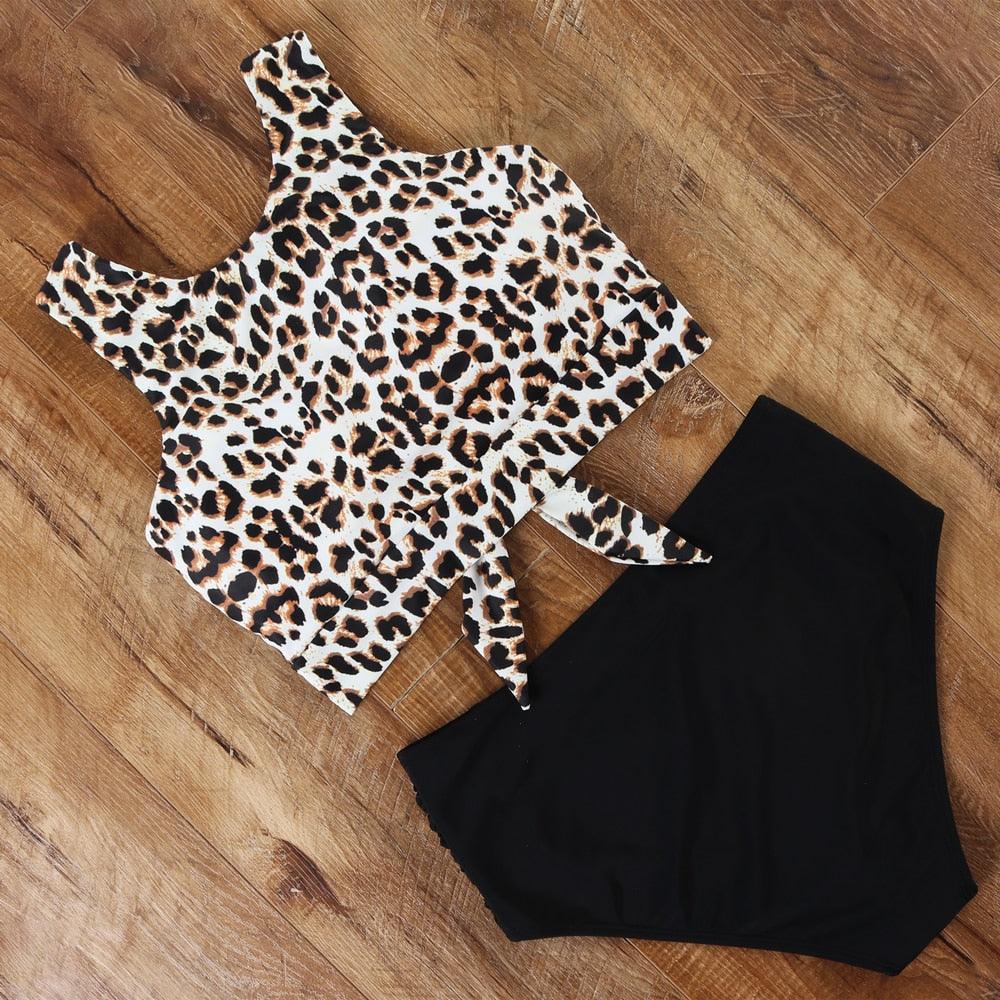 High Waist Swimsuit Bikini Push Up Swimwear