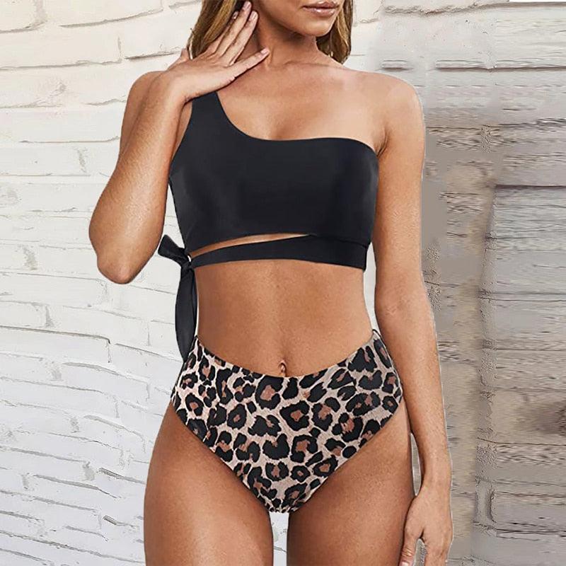 High Waist Swimsuit Bikini Push Up Swimwear