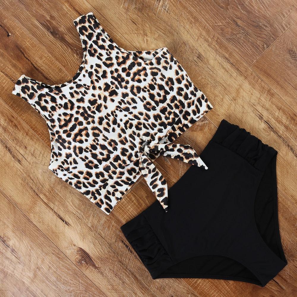 High Waist Swimsuit Bikini Push Up Swimwear