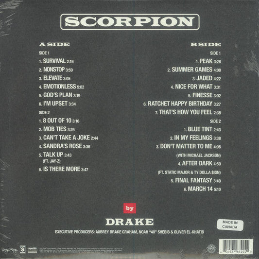 Scorpion (2x VINYL) | Mint (M) Mint (M)