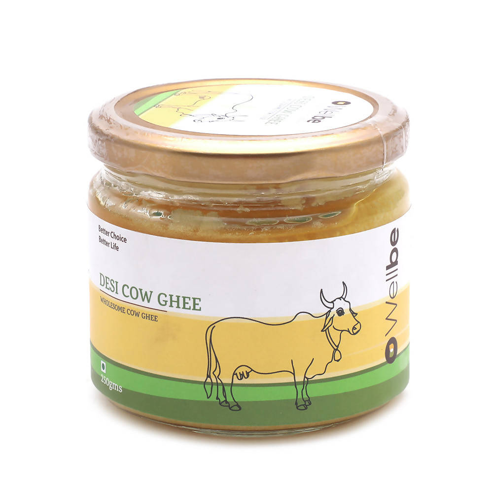 Wellbe Desi Cow Ghee | Indian Hallikar Cow Ghee | Pure A2 Ghee | Natural & Healthy | Better Choice - Better Life