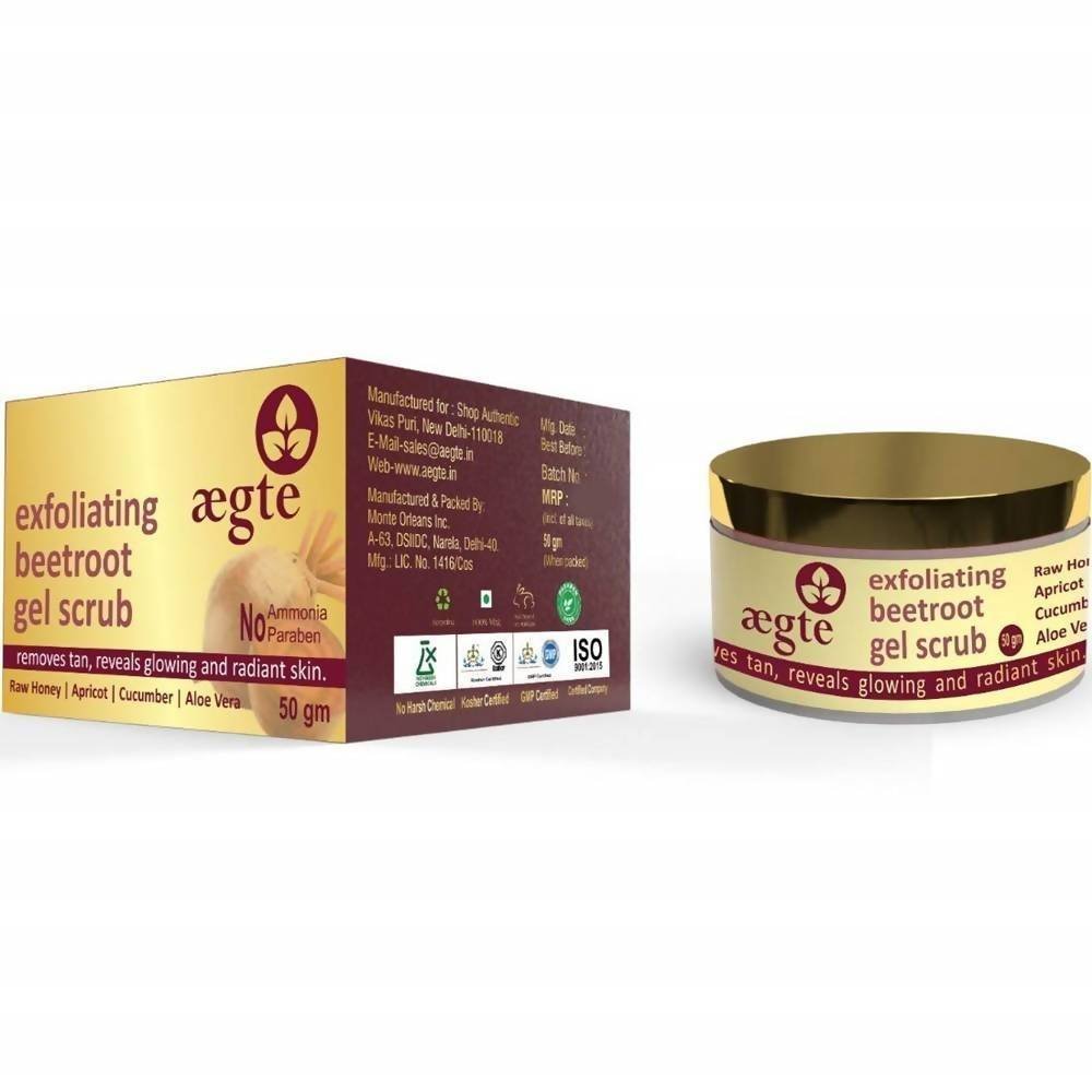 Aegte Exfoliating Beetroot Gel Scrub