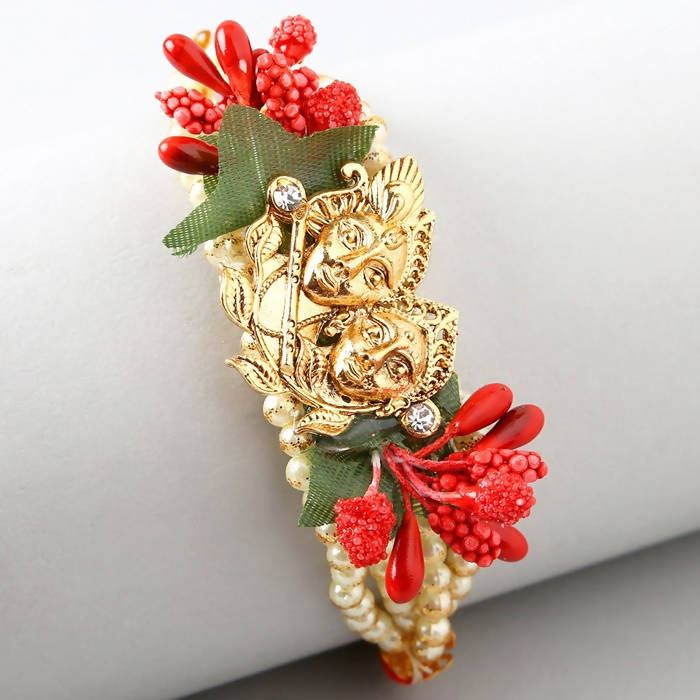 Krishna Charming Rakhi & Almonds Jar