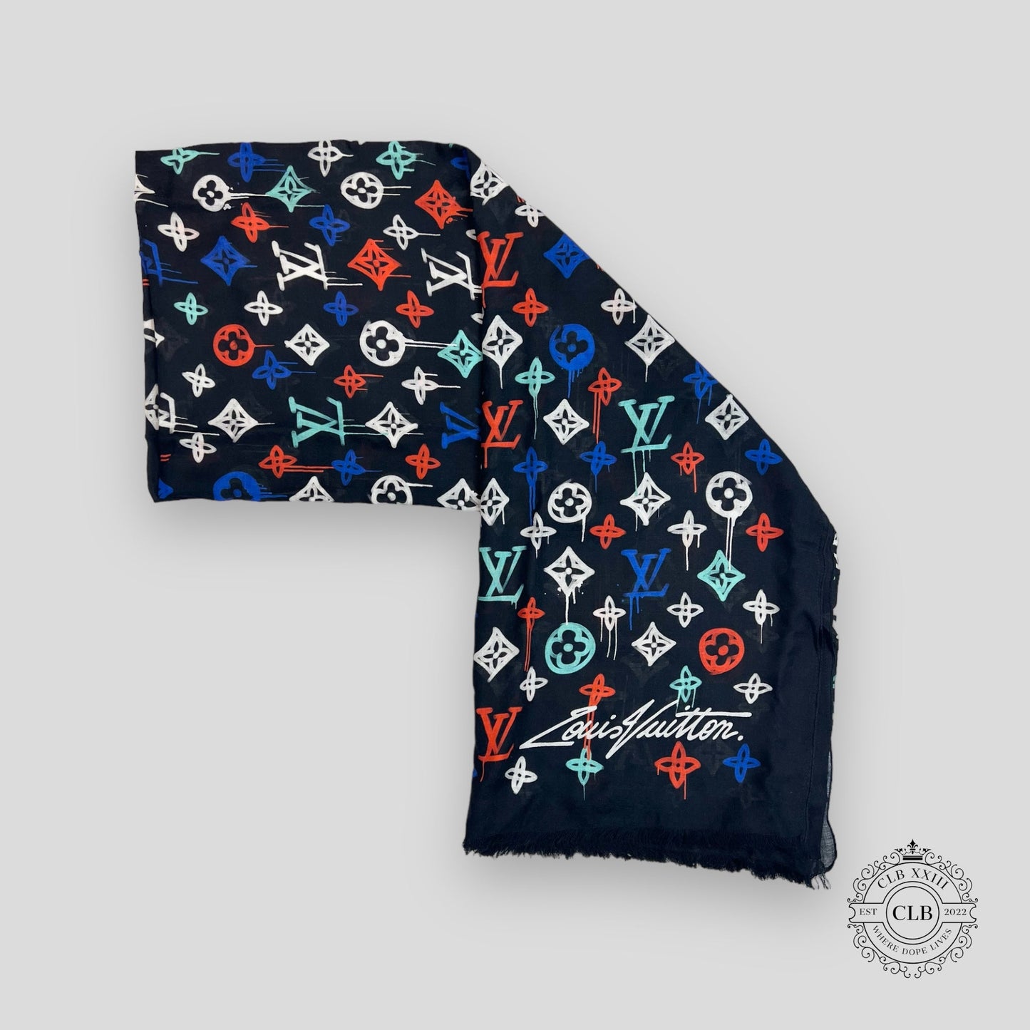 LOUIS VUITTON STOLE - GRAFFITI MONOGRAM