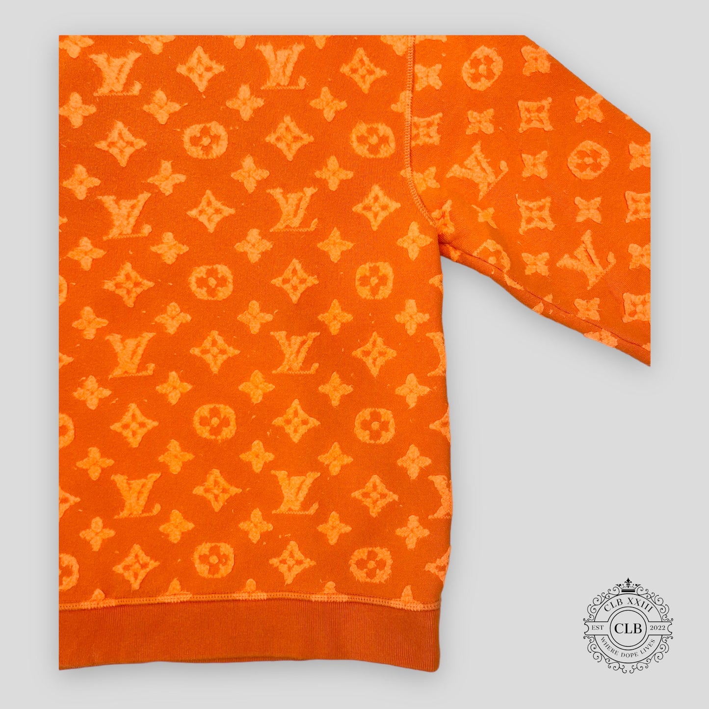 Louis Vuitton Monogram Crewneck Sweater in Orange