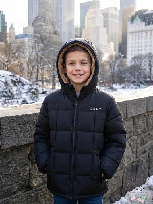 DKNY Boys Reversible Sherpa Jacket