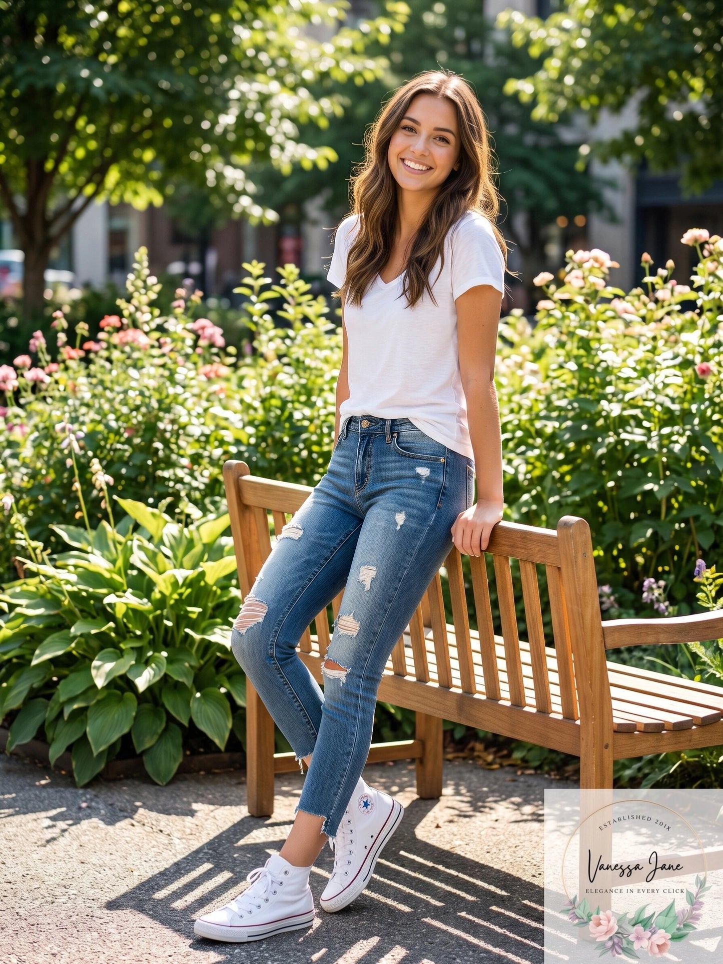 STS Emma Ripped Step Hem Skinny Jeans
