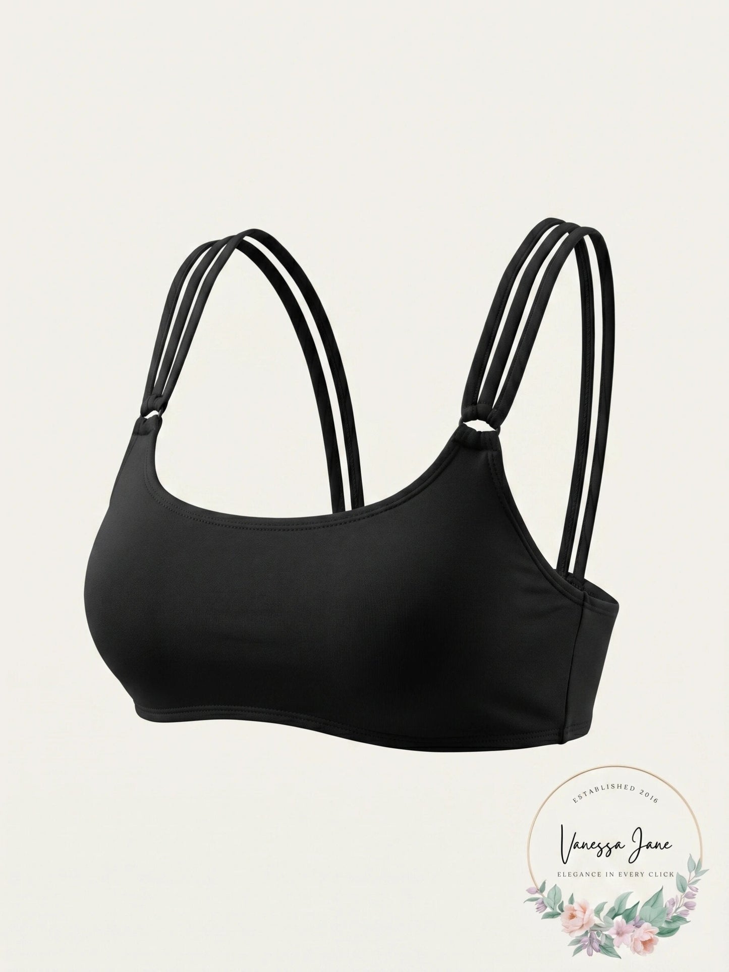 California Waves Juniors Ribbed Back Bralette Top, Size Small