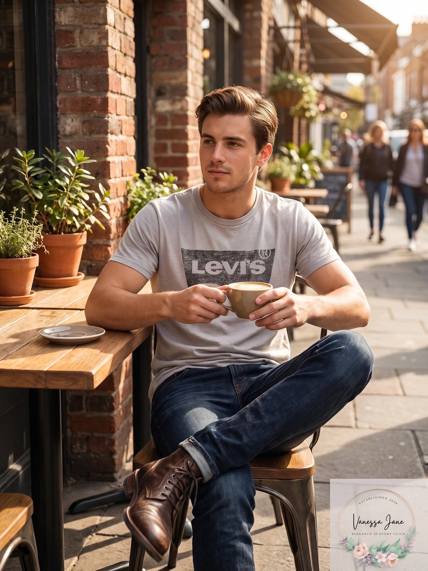 Levis Mens Heathered T-Shirt