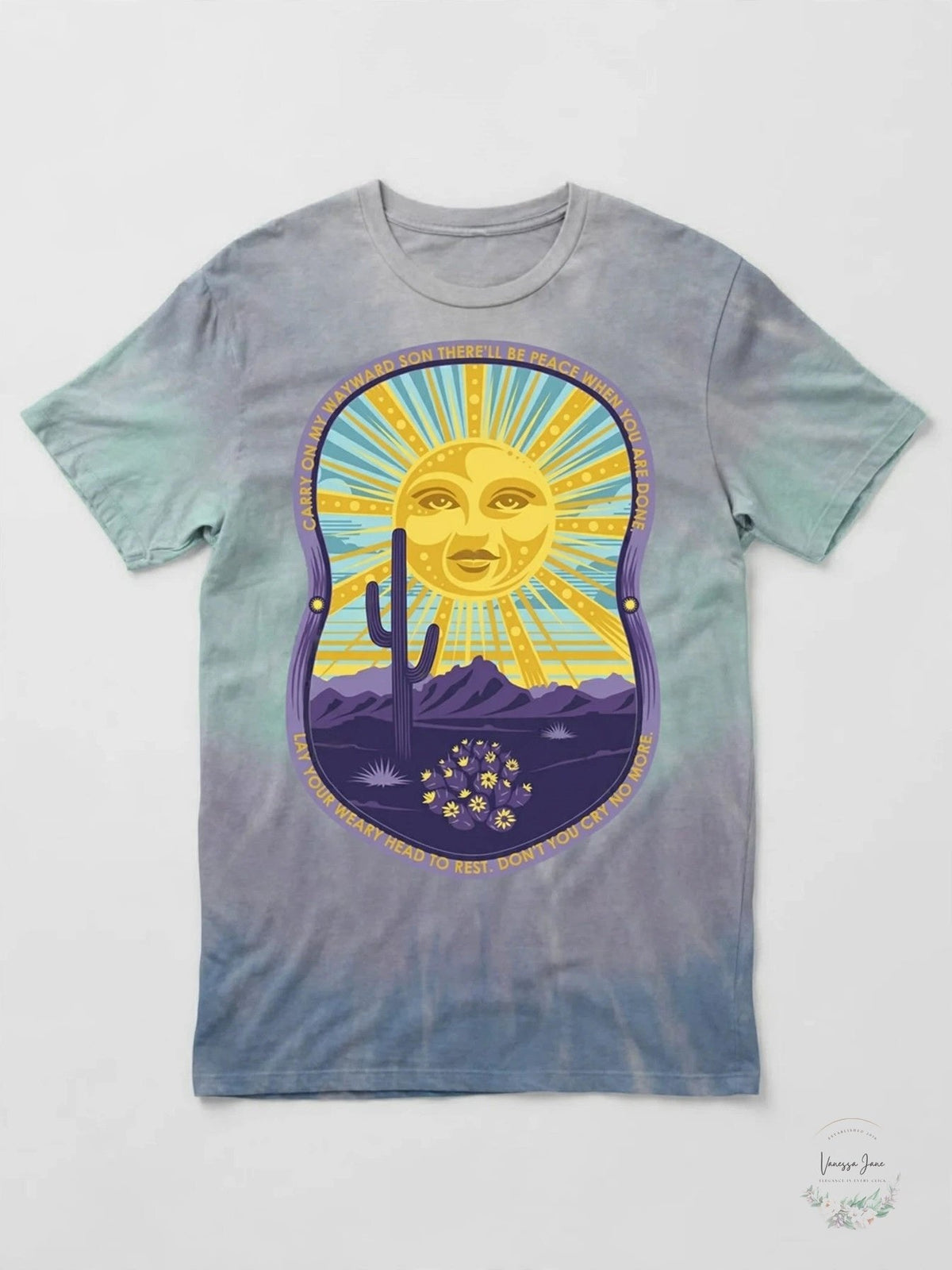 Wayward Son Mens Graphic T-Shirt, Blue, Size XL