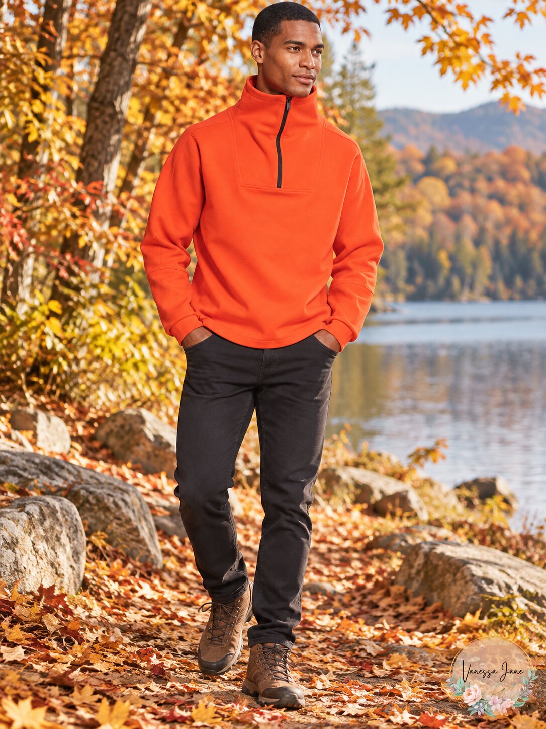 DKNY Mens Drop-Shoulder 1/4-Zip Funnel-Neck Sweatshirt, Size Medium
