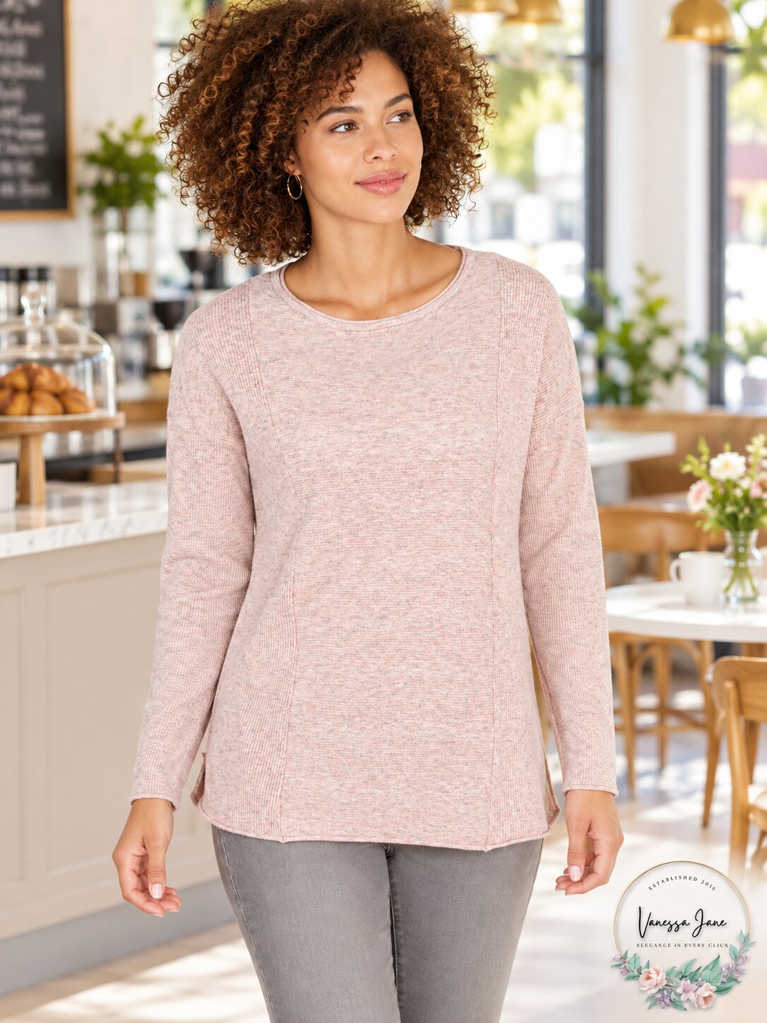 Style & Co Mixed-Rib Sweater