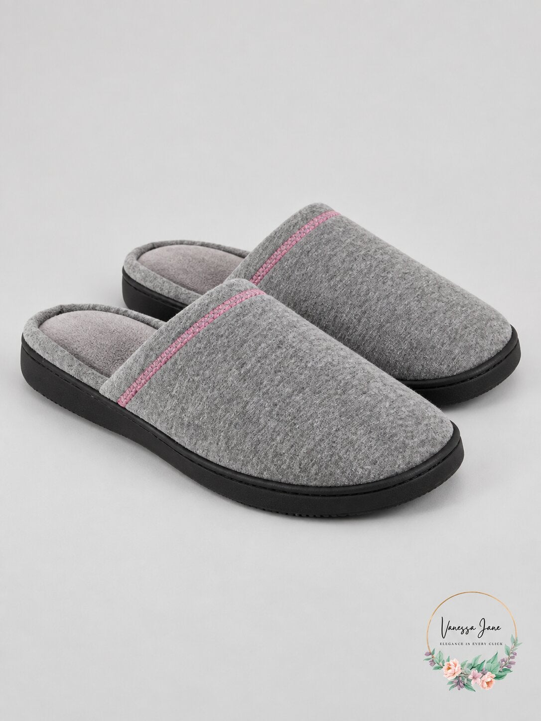 Isotoner Womens Heathered Jersey Jillian Clog Slipper, Size 7.5/8
