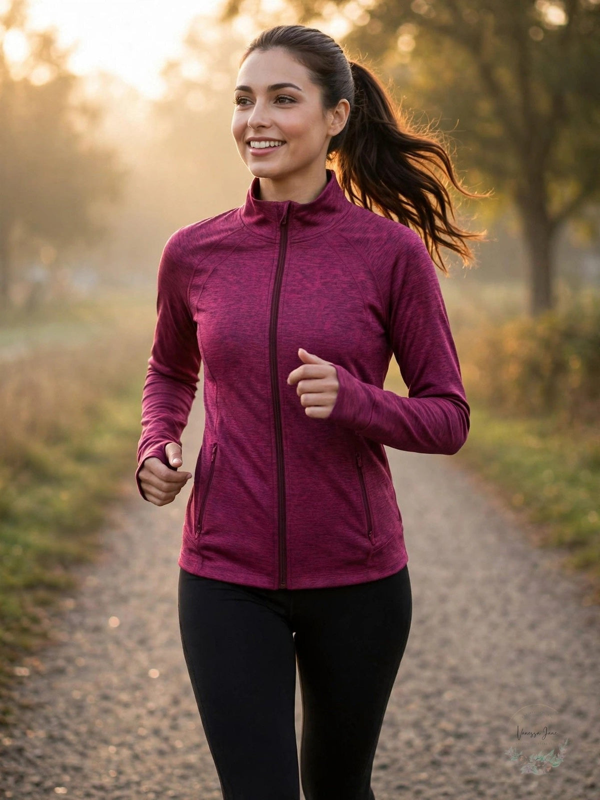 Ideology Womens Fitness Running Athletic Jacket
