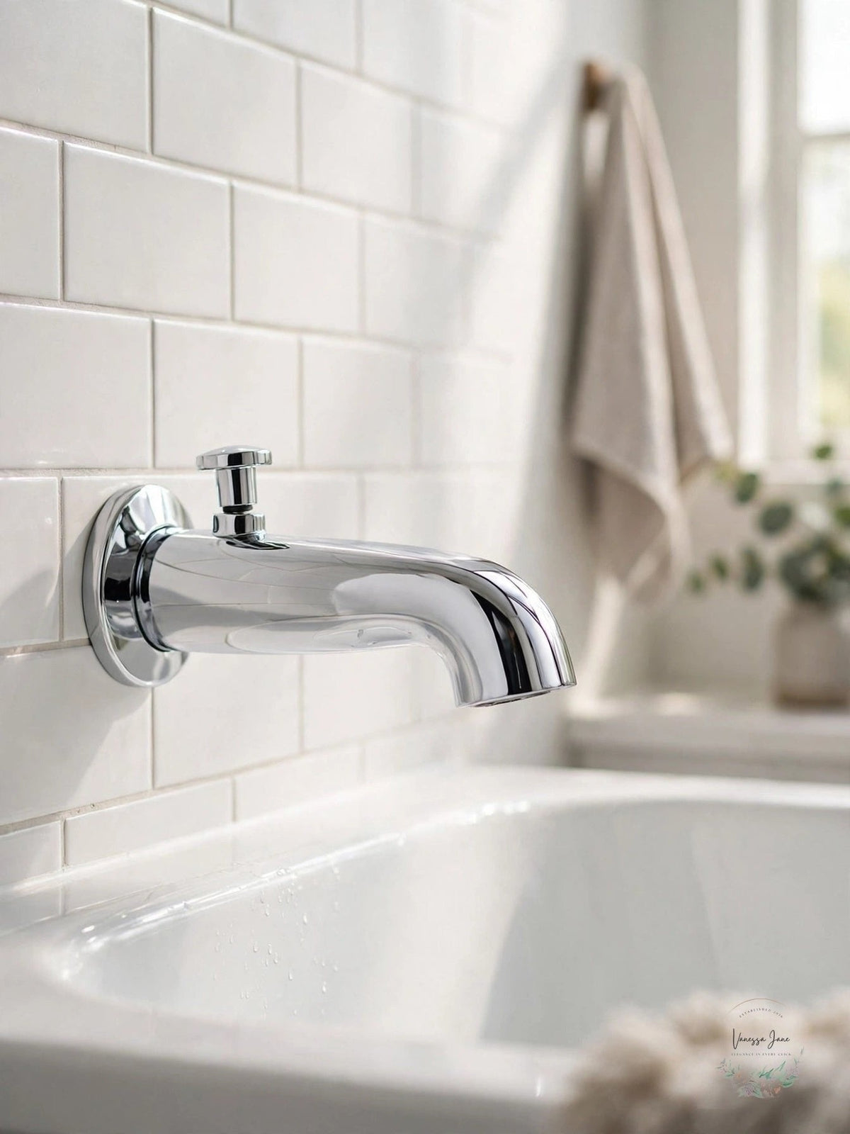 Miseno MT250 Universal Slip-On Tub Spout with Integrated Diverter