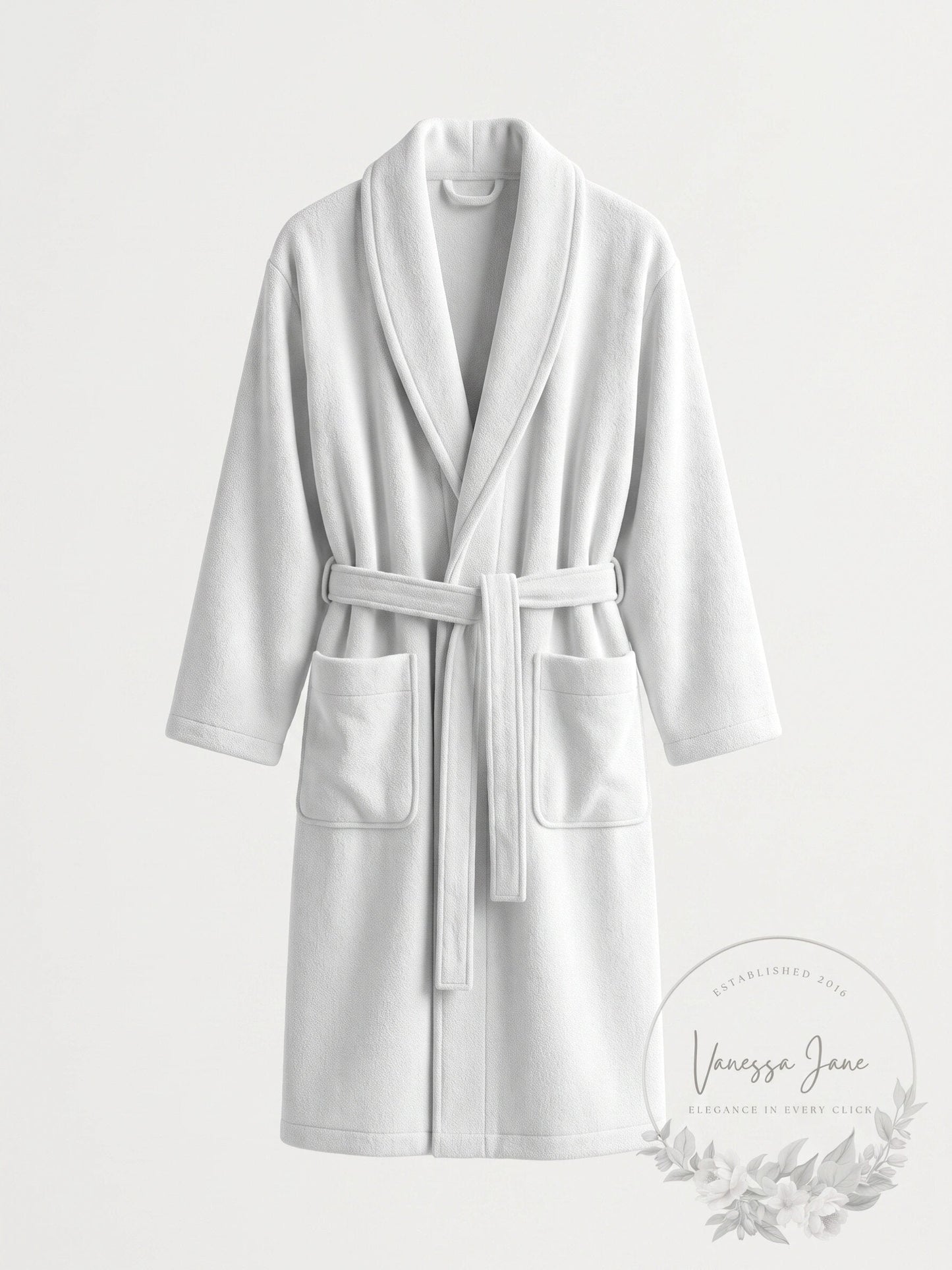 Hudson Park Collection Velour Robe, Size S/M