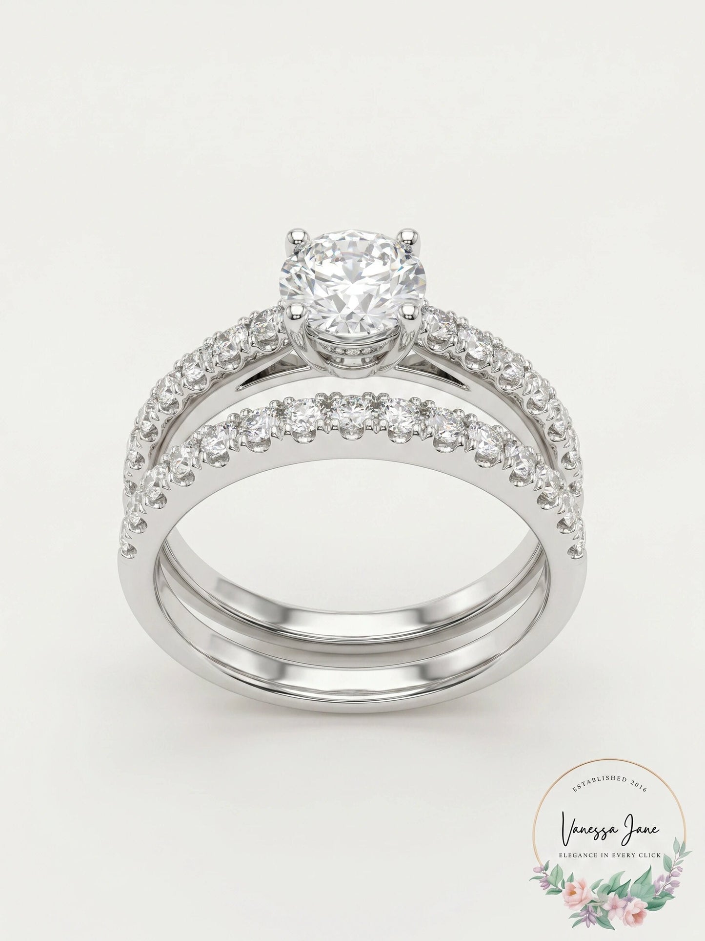 Charter Club Ring Set, Cubic Zirconia Engagement (3 Ct. T.w.)