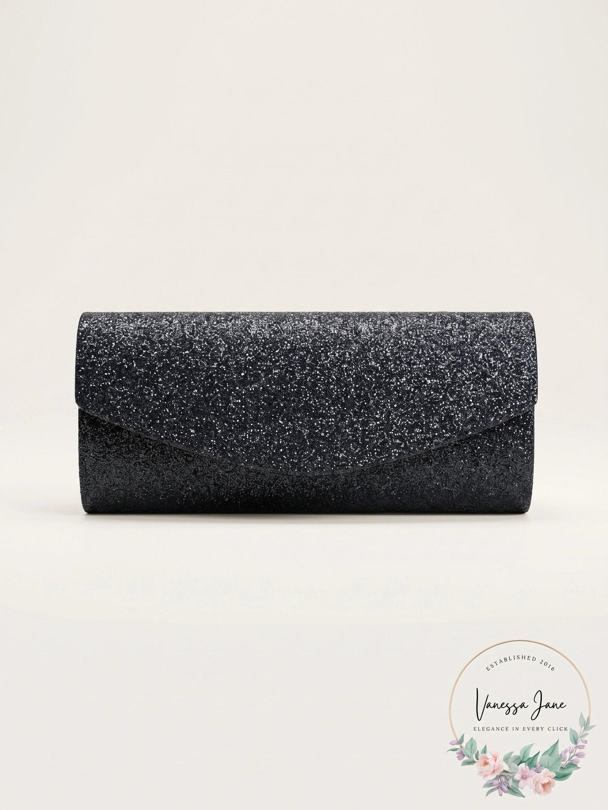 Sasha Long Glitter Clutch