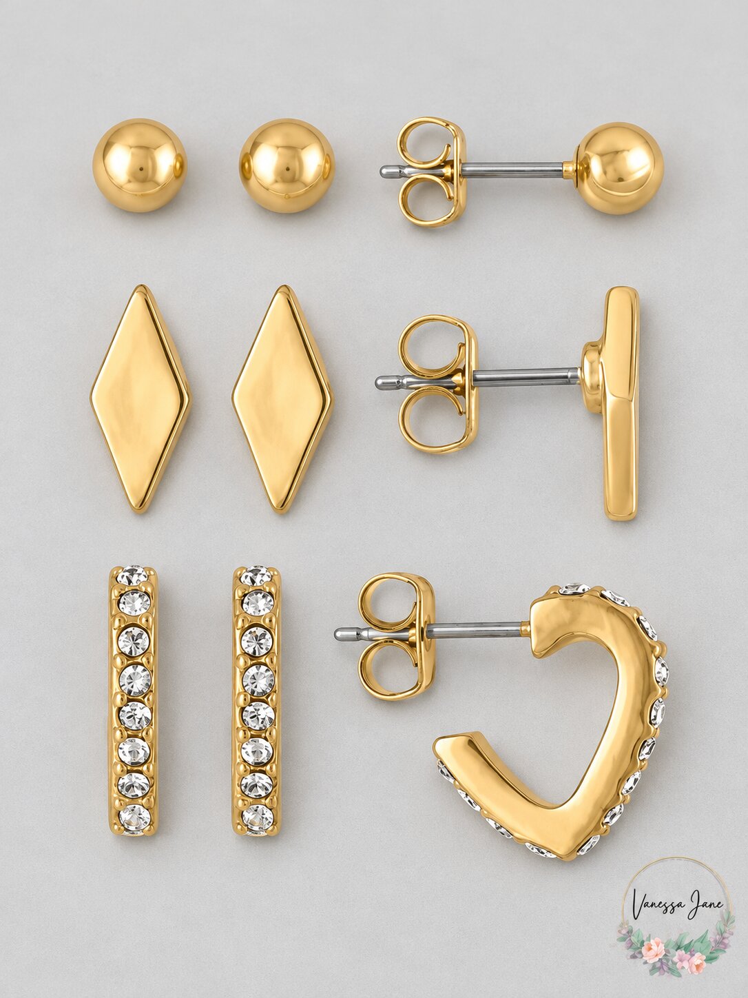 Rachel Rachel Roy Stud Earrings 3-Pc. Gift Set - Multi