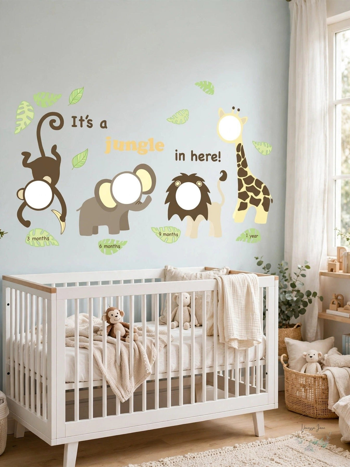 WallPops Jungle and Friends Photo Frame Kit