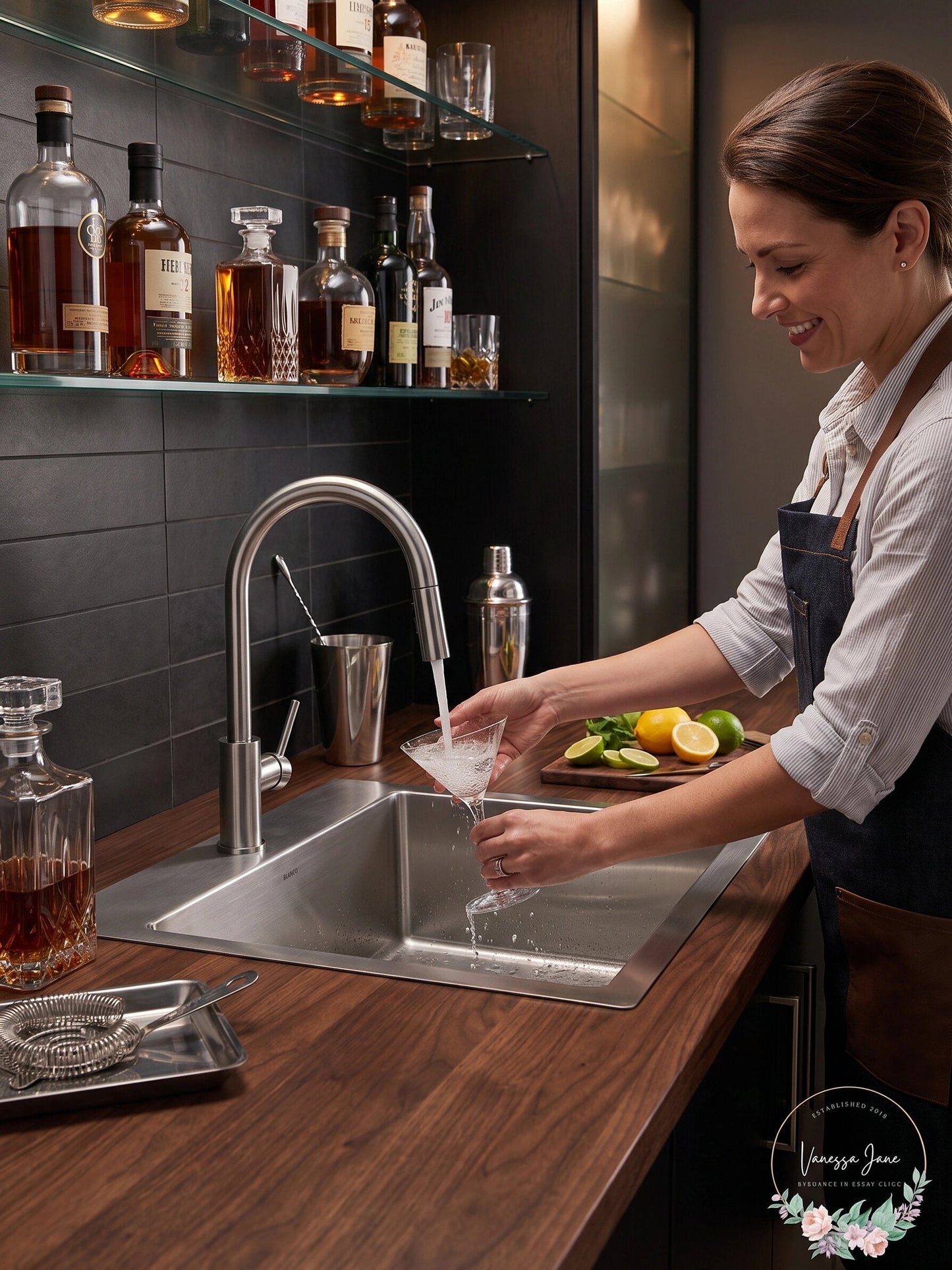 Blanco 518168 17  X 17  Quatrus R0 Bar Bowl Stainless Steel Sink
