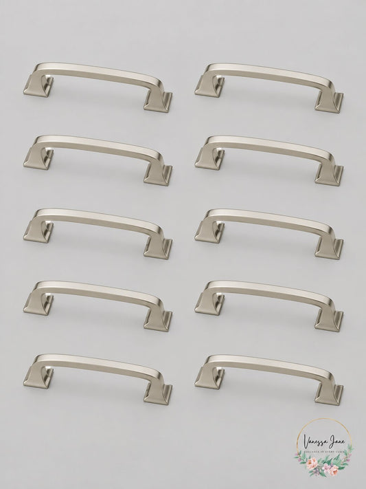 Franklin Brass 10pk 3Inches Lombard Pull Nickel