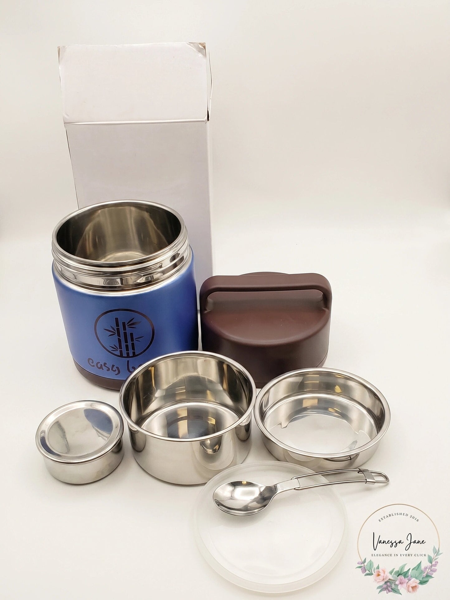 Vacuum Insulated Lunch Box Food Carrier Bento Box Thermal Insulating Stainless