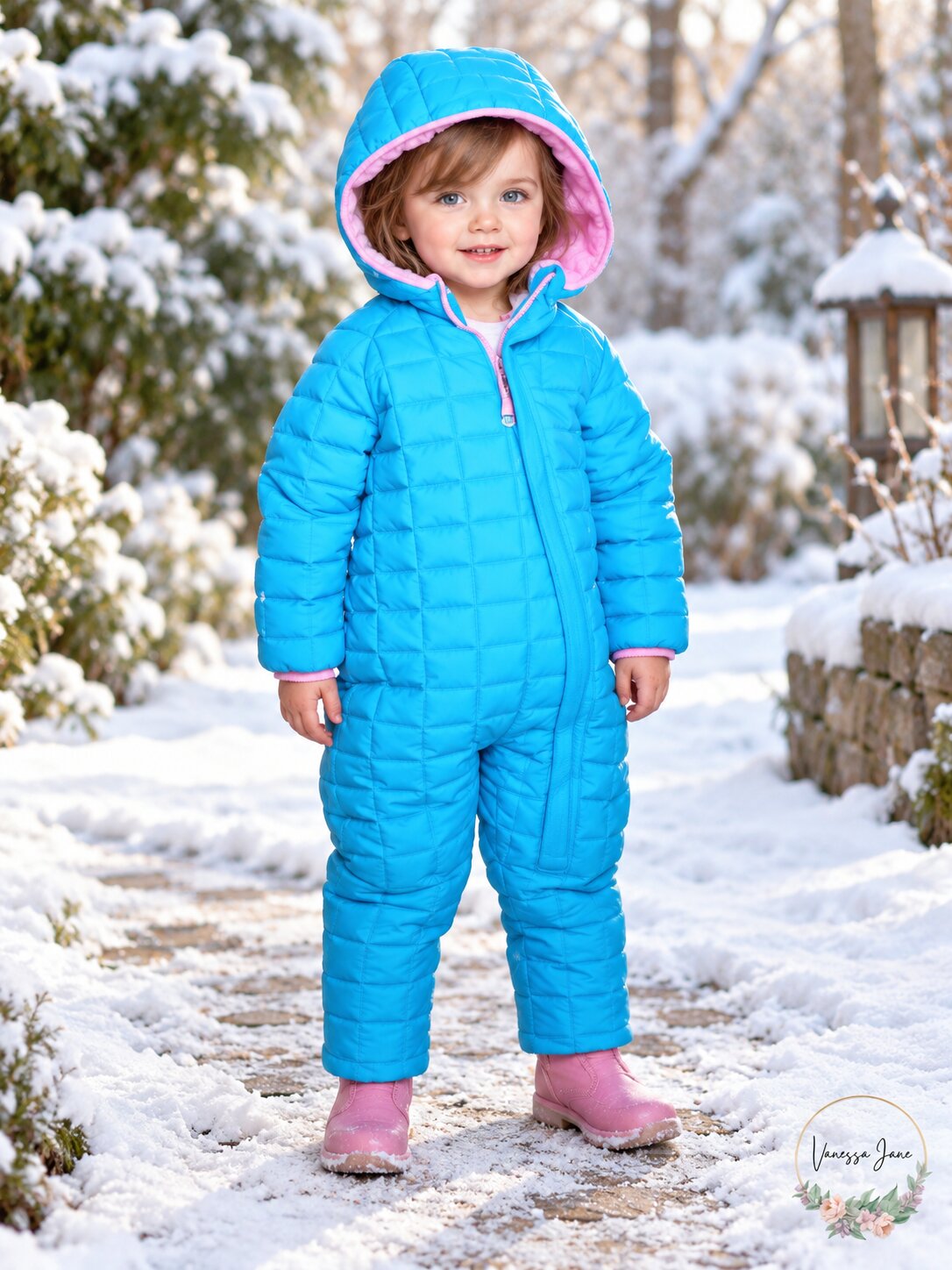 Snozu Infant Toddler Baby Childs Hooded Snowsuit, 3/6 Months
