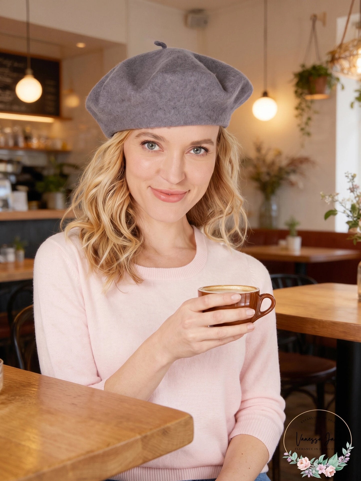 I.N.C. International Concepts Gray Wool Beret Hat
