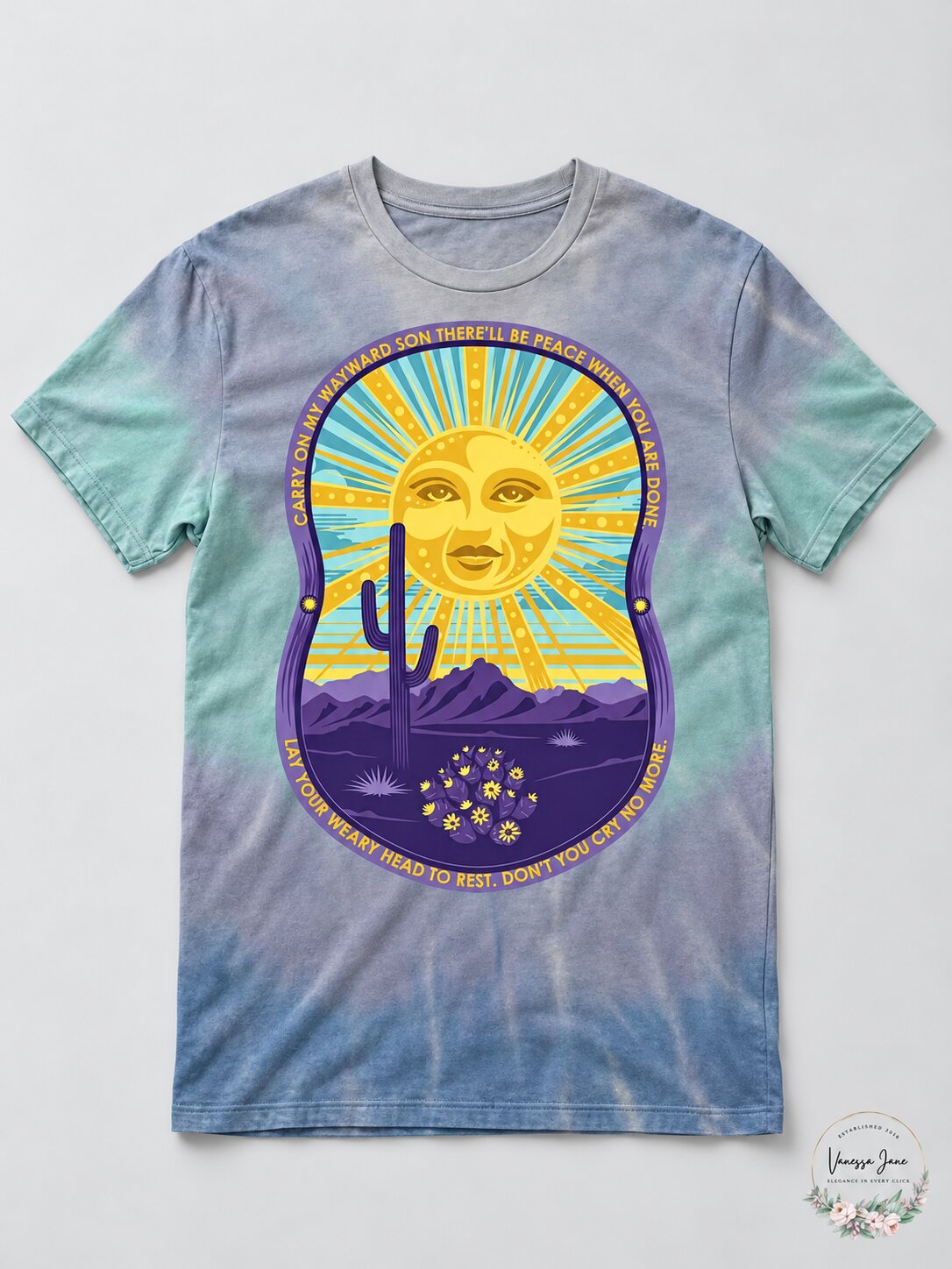 Wayward Son Mens Graphic T-Shirt, Blue, Size XL