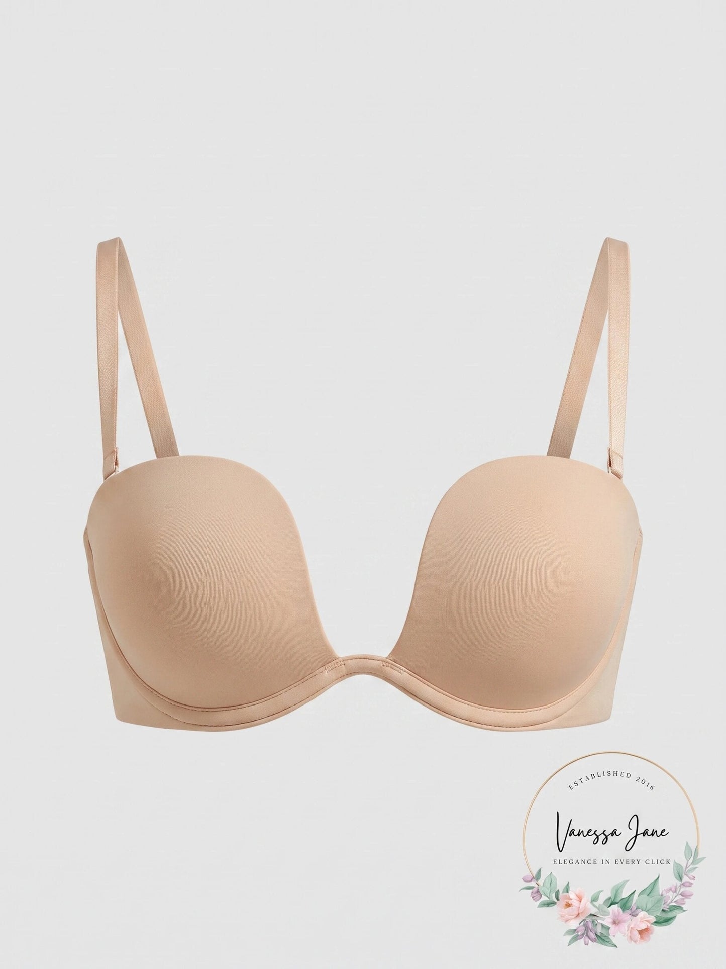 Lascana Womens Multiway Plunge Bra - Toffee, Size 36B