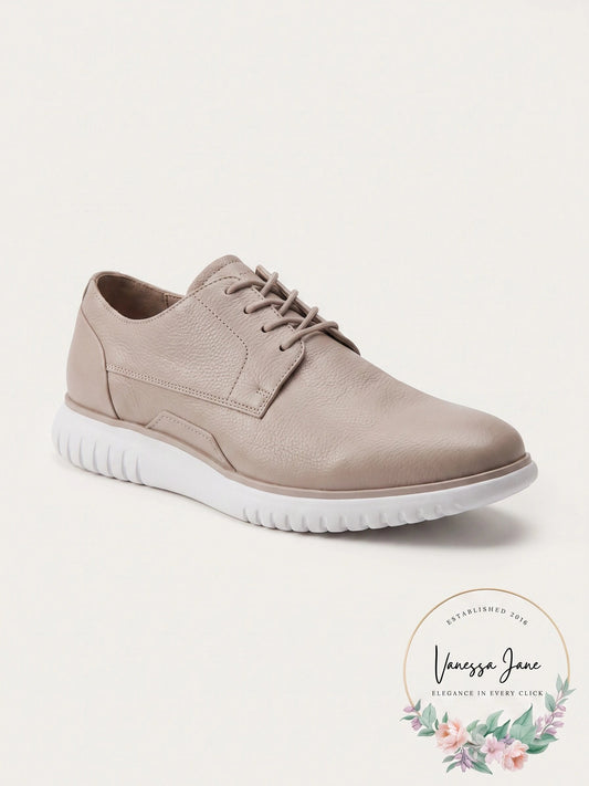 Calvin Klein Teodor Light Taupe Soft Tumbled Leather, Size 10