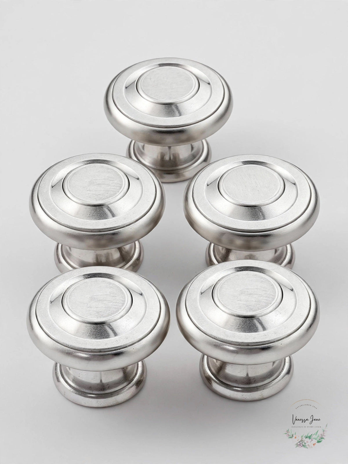 Brainerd Liberty 1-3/8 NI Harmon Knob 10-Pack Satin Nickel