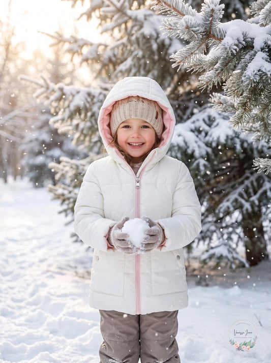 Michael Kors Baby Girls Hooded Stadium Puffer Jacket, 12 Months
