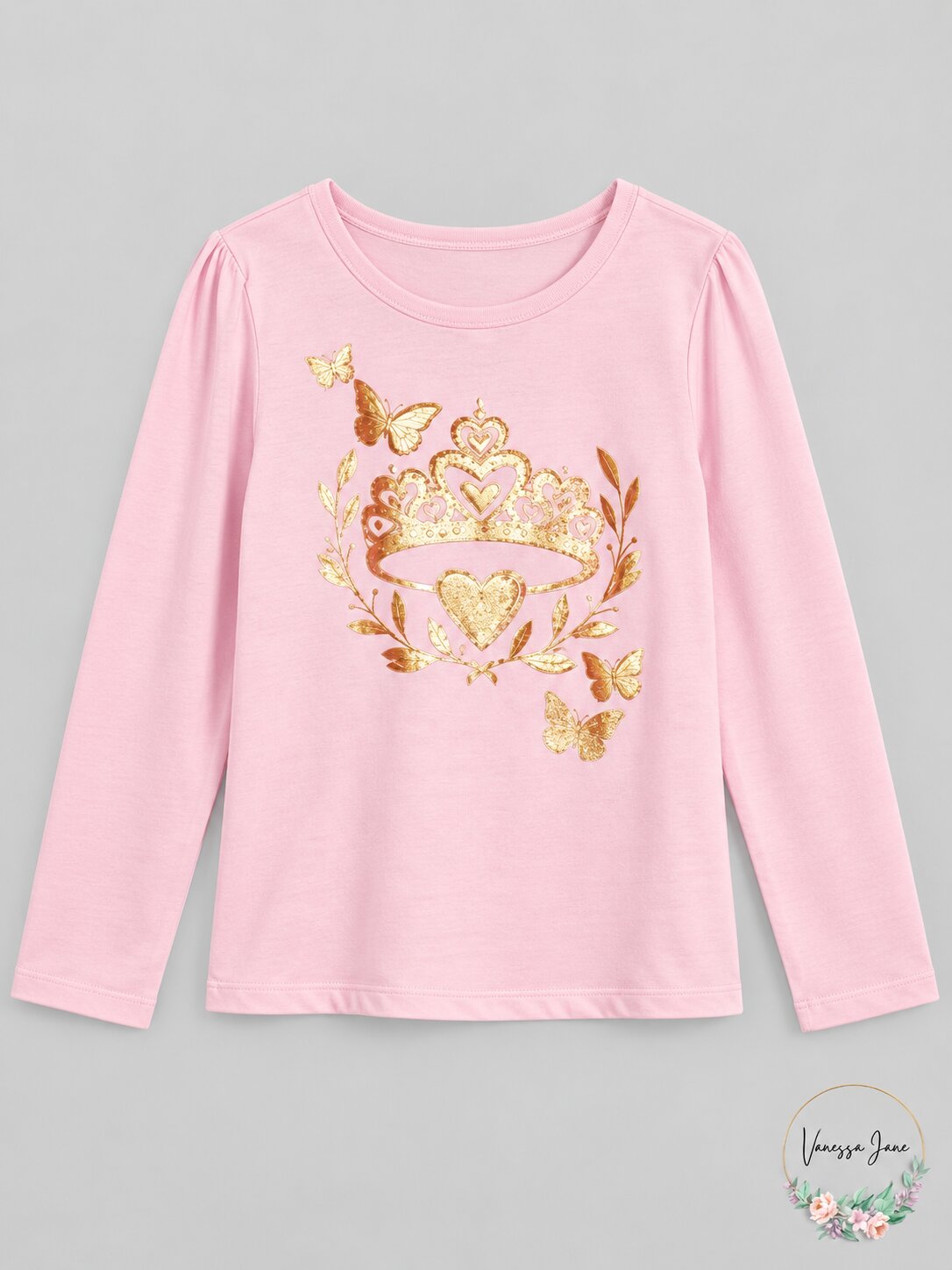 Epic Threads Toddler Girls Butterfly Tiara T-Shirt, Size 2T