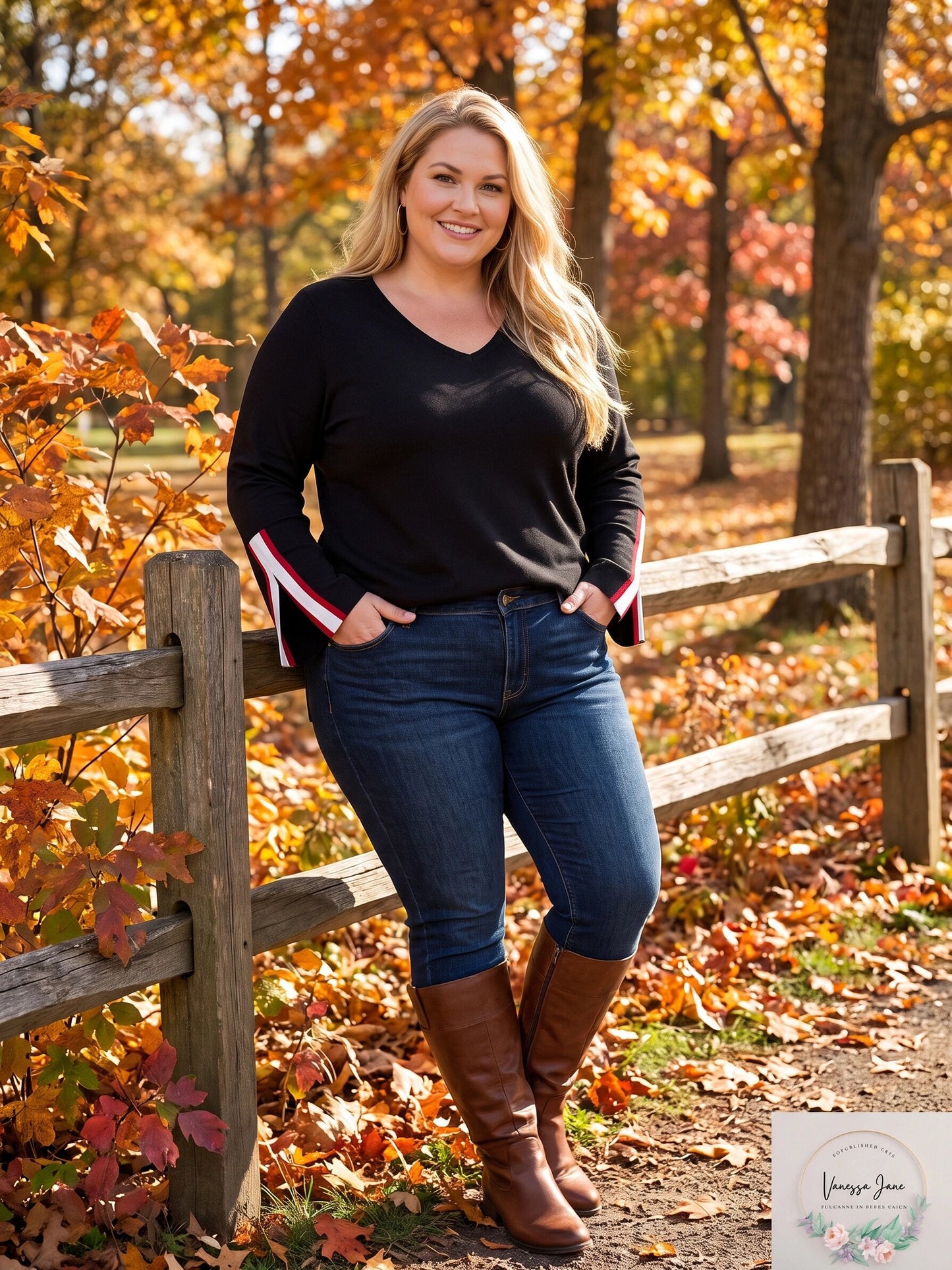 I.n.c. Women's Plus Size Varsity-Stripe Sweater