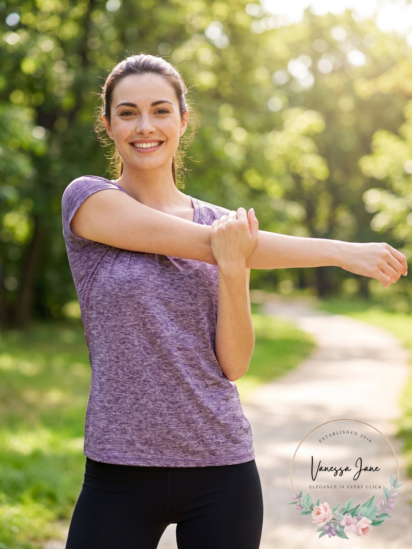 Ideology Solid Color Heathered Short Sleeve Athletic T-Shirt