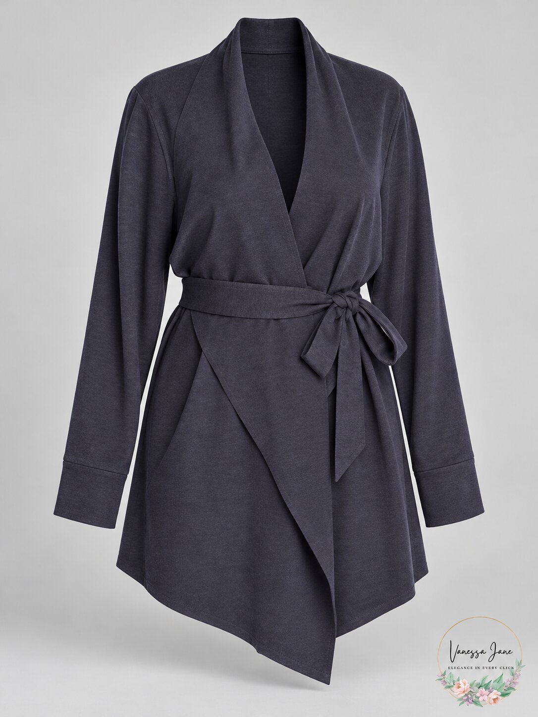 Bagatelle Womens Plus Open Front Wrap Cardigan