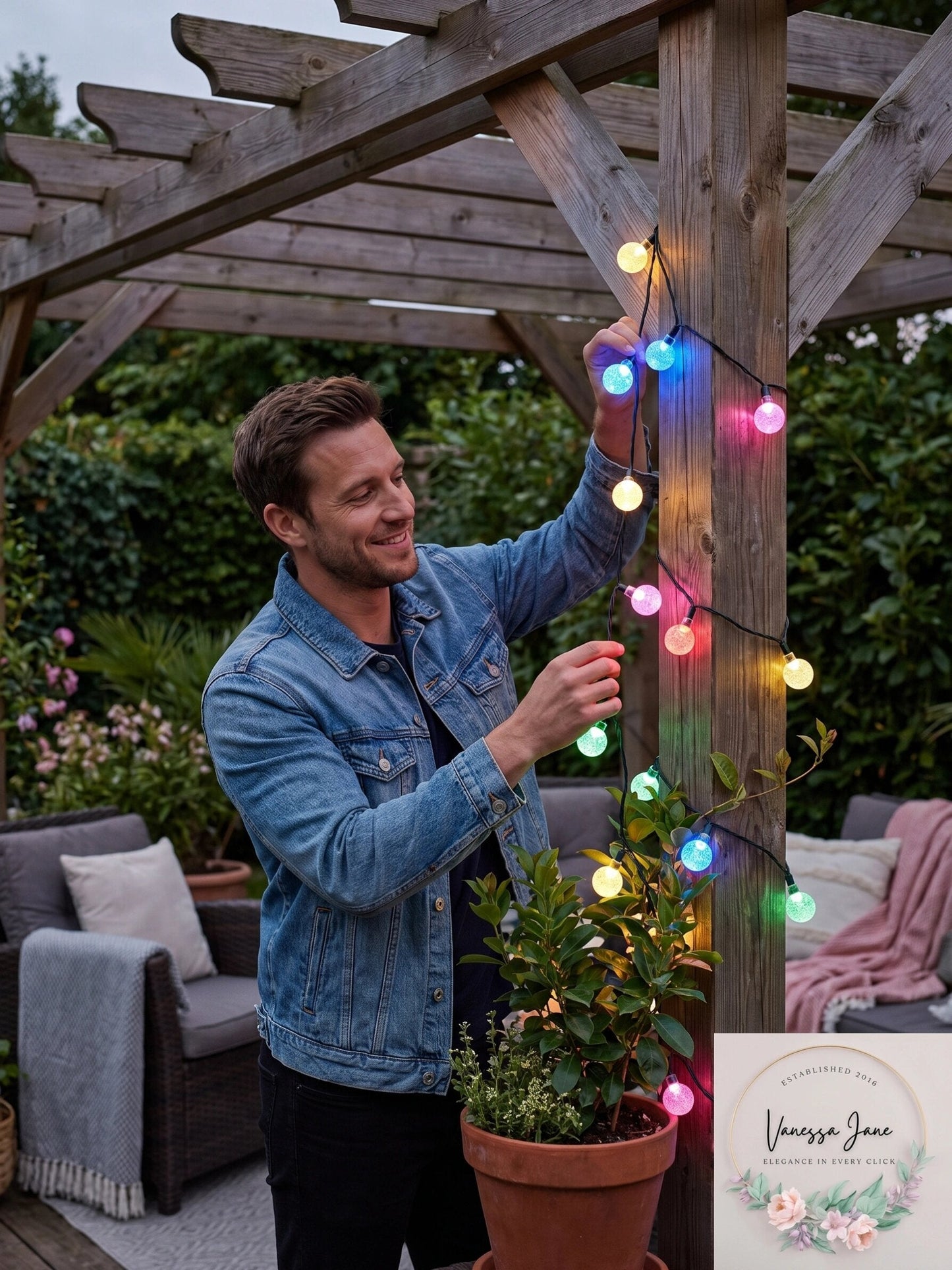 UltraLED Battery Operated Berry Color-Changing Twinkle Light String,3.5