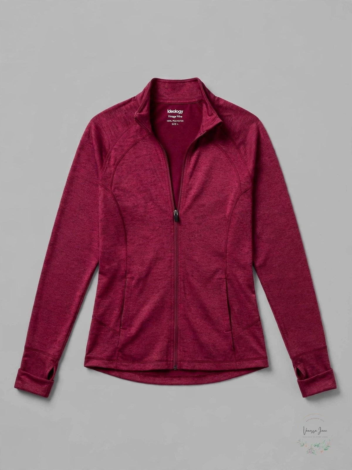 Ideology Womens Fitness Running Athletic Jacket