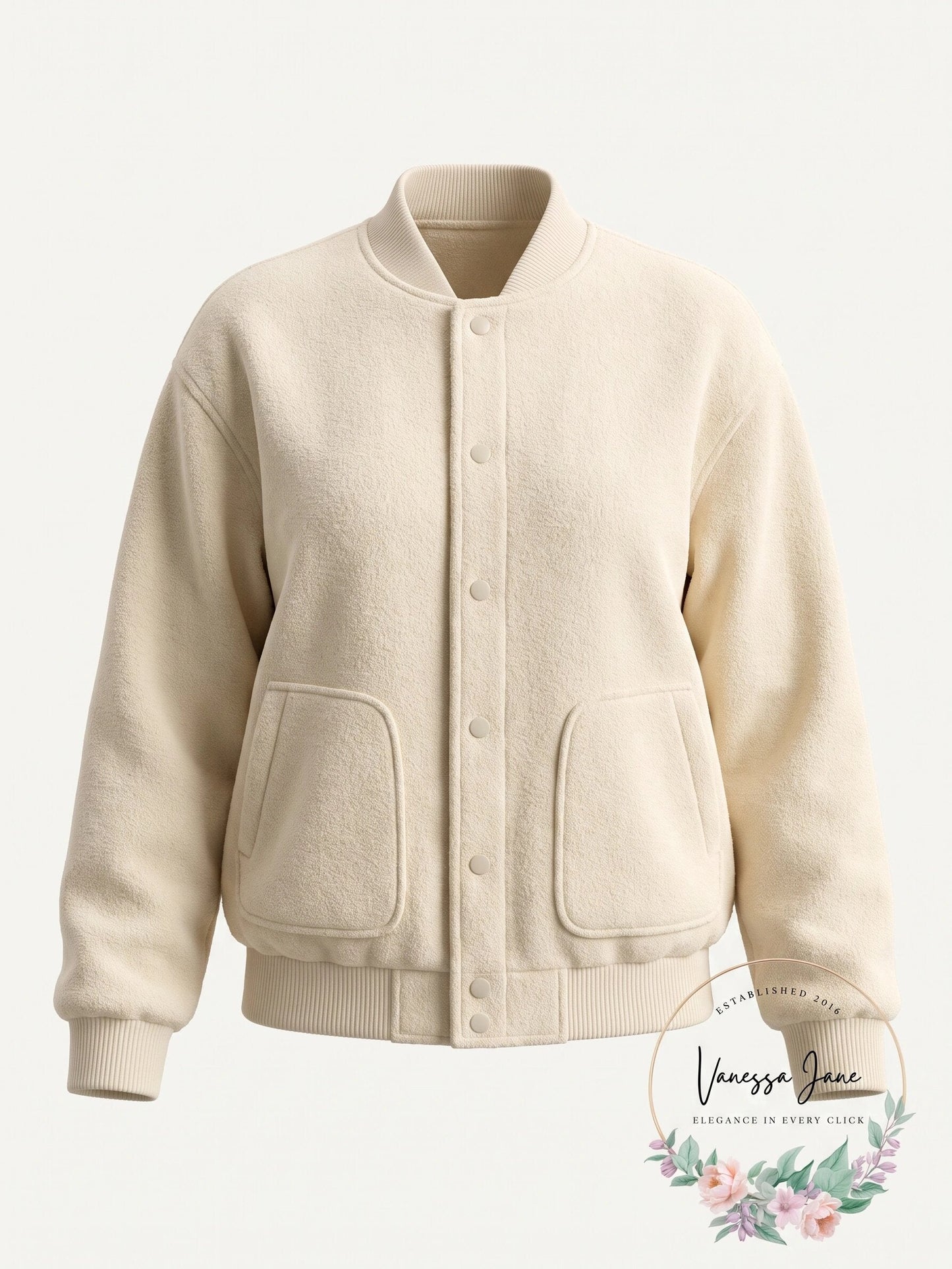 Mango Womens Knitted Pockets Bomber Jacket - Ecru, Size XS
