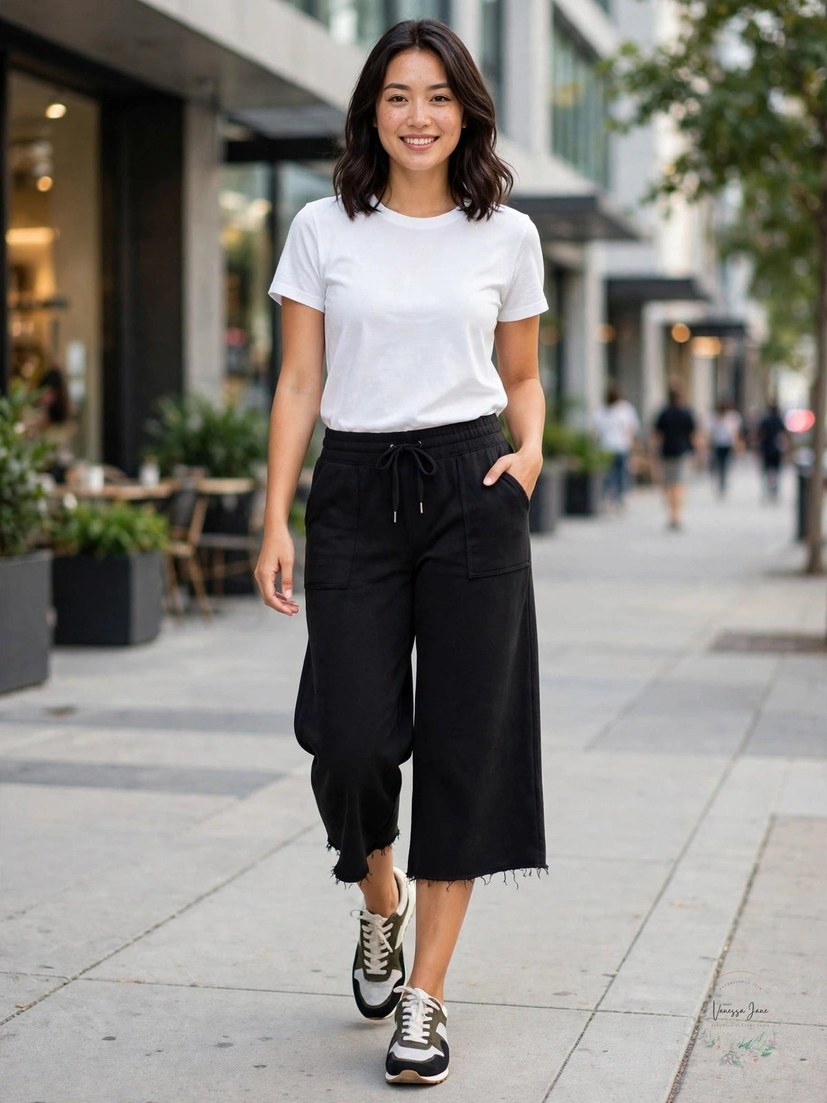 Ideology Womens Cropped Wide-Leg Sweatpants