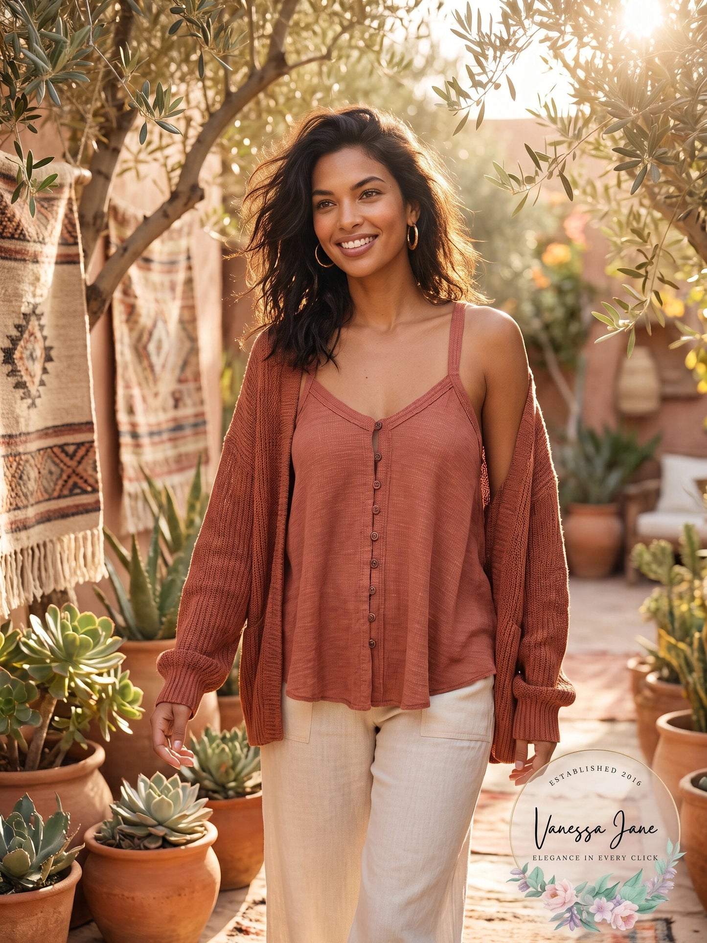 Free People Womens Dream Weaver Tank Tops, Brown, Size Small