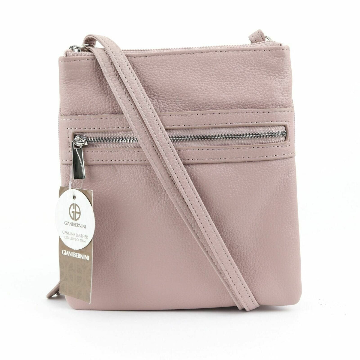 Giani Bernini Purple Leather Crossbody Handbag Purse