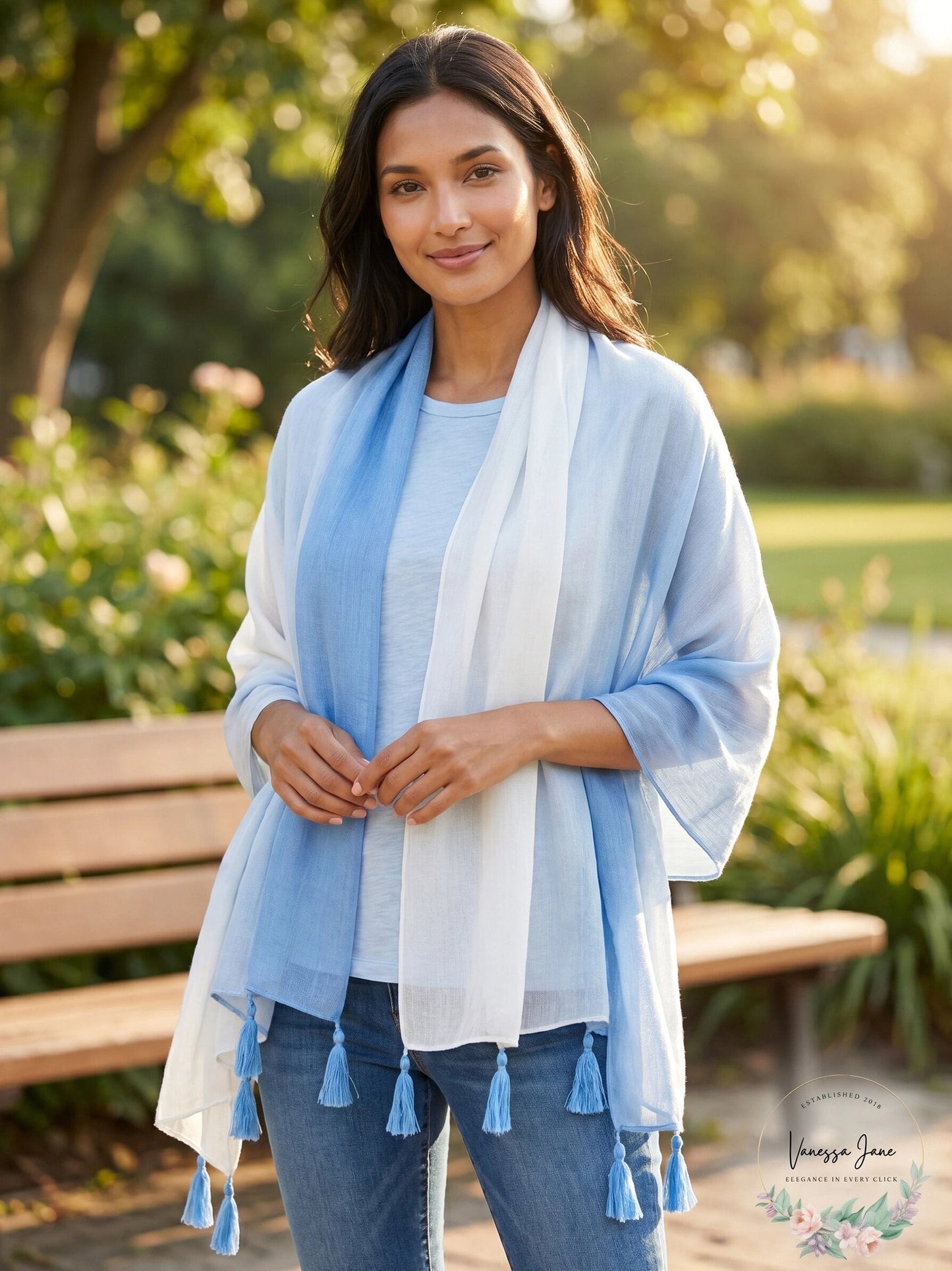 I.n.c. Ombre Tissue-Weight Wrap, O/S-Lavender
