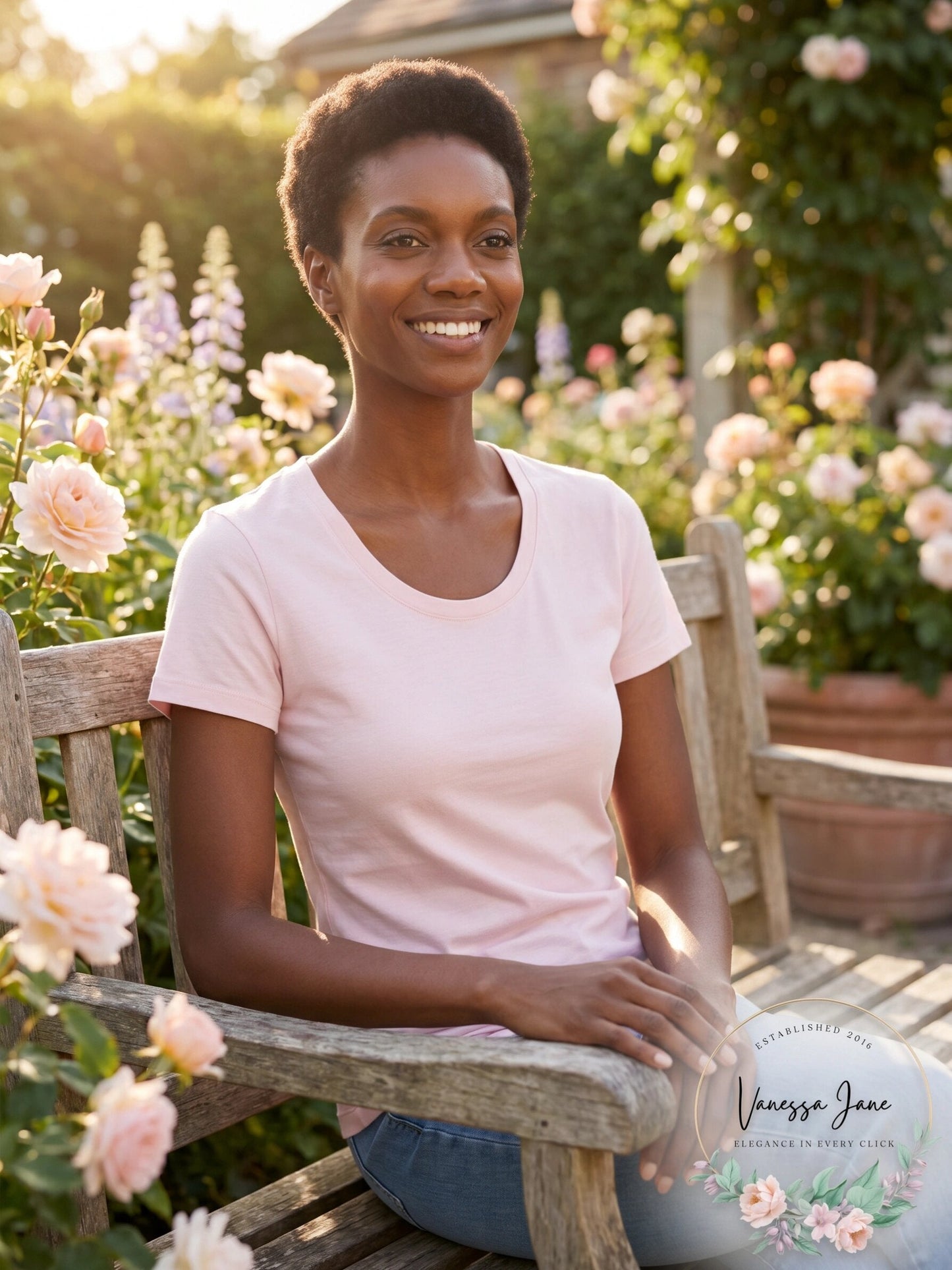 Three Dots Cotton Scoop Neck Tee