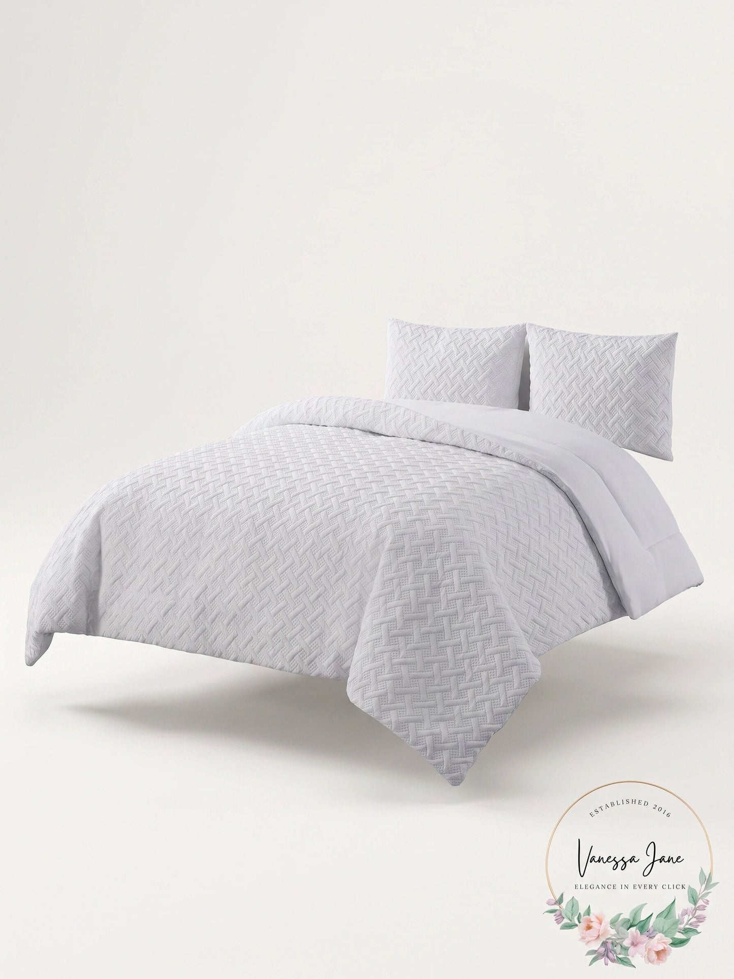Vcny Home Nina Embossed Comforter Set, Twin XL Bedding