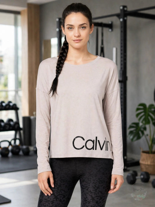 CALVIN Klein Performance Logo Relaxed Cropped T-Shirt